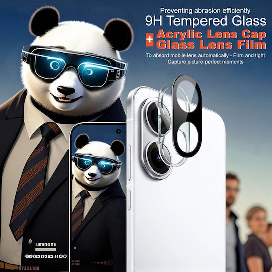 Imak Προστασία Κάμερας Tempered Glass Μαύρο για το Xiaomi Poco F7 5G