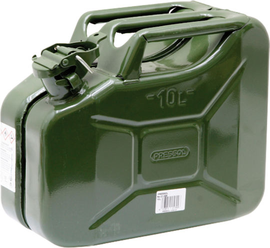 Pressol Double Position Fuel Can Metallic 10L Green