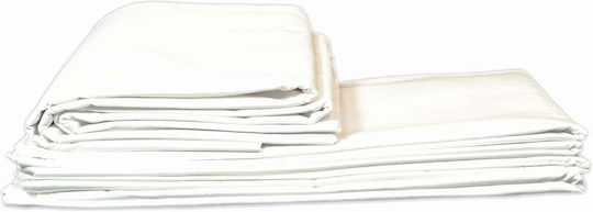 Sidirela Hotel Sheet White Queen Size 240x255cm Cotton & Polyester 1pcs
