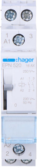 Hager Relee de Fază Blocare 16A Bipolar cu Tensiune 230V 230V/AC
