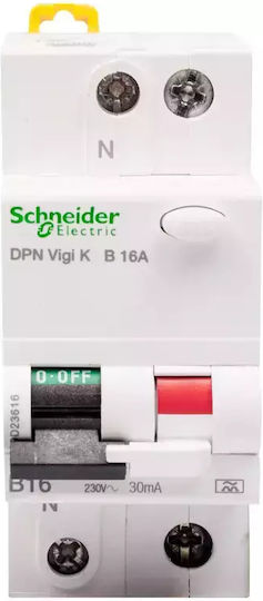Schneider Electric Difficulty Switch Dpn Vigi K Phase Relay Earth Leakage 16A Bipolar with Voltage 230V