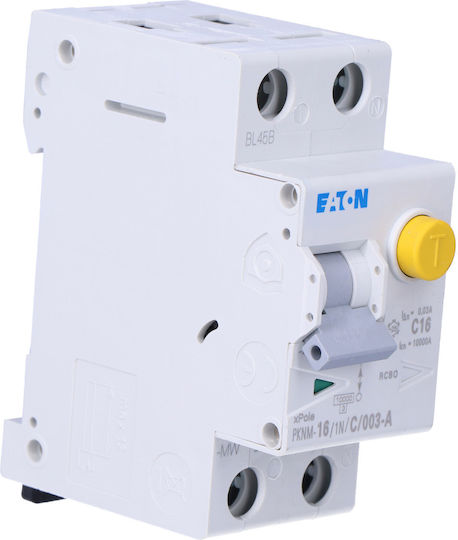 Eaton Differential Coupling Switch Ρελέ Ράγας Διαρροής 16A Διπολικό