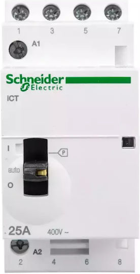 Schneider Electric Acti 9 iCT Phase 4-Pole Power Relay 25A 230V