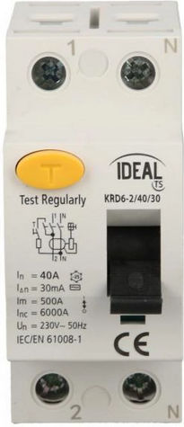 Ideal Phase Relays Leckage der Erde 40A Double Pole with Voltage 230V