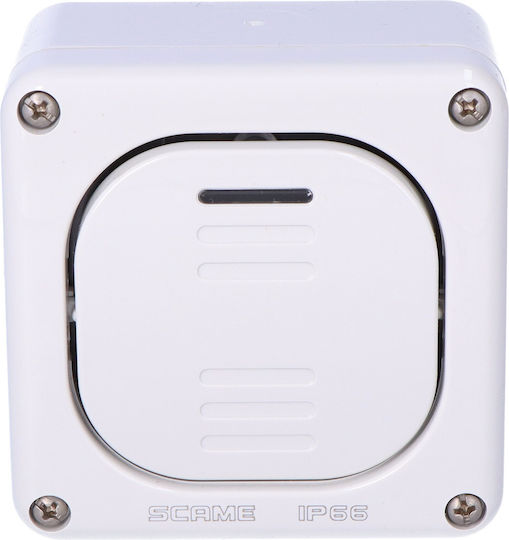 Scame Waterproof Wall-mounted Single Switch with Frame