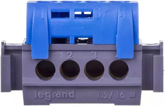 Legrand Earth Bar Electrical Panel 4 Positions 1.5 to 16mm² 004840