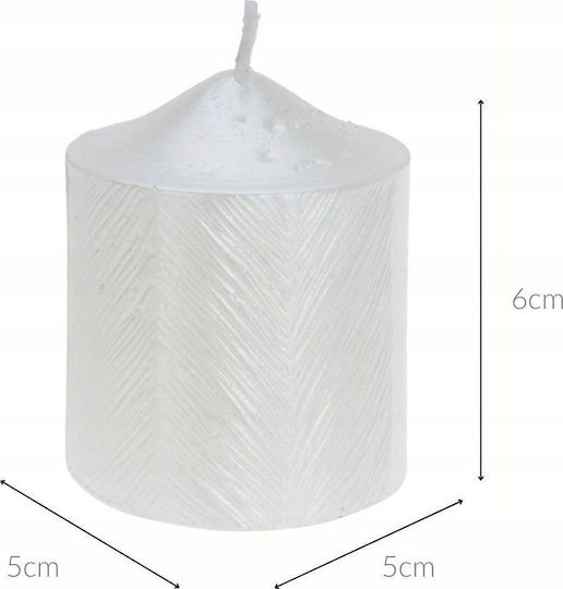Home Styling Collection Декоративна Свещ Метален Дизайн 5 X 6 См
