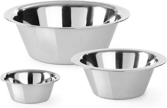 Hendi Stainless Steel Mixing Bowl Capacity 2.3lt with Diameter 25cm.