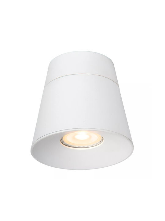 Lucide Lightning Trigono Μονό LED Σποτ σε Λευκό Χρώμα