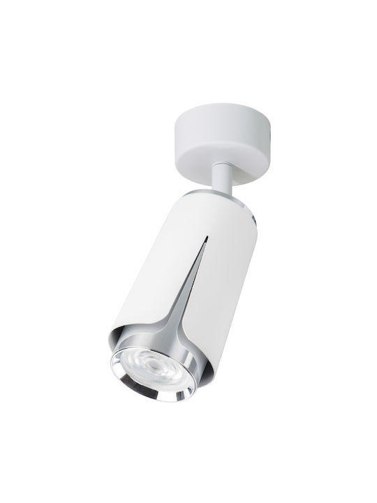 Eko Light Einzel Spot mit Fassung GU10 in Weiß Farbe