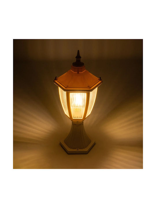 GloboStar Lamp Lattern Outdoor IP44 for Socket E27 White