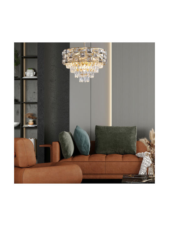 Eko Light LUXURIA Πολυέλαιος 9xE14 Χρυσός 2222