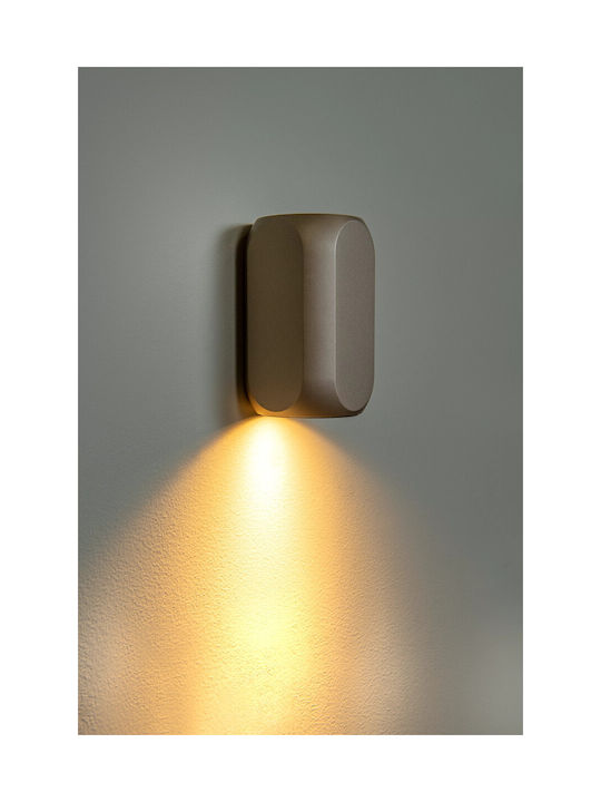 Lucide Lightning Braga Μονό Σποτ με Ντουί GU10 σε Καφέ Χρώμα