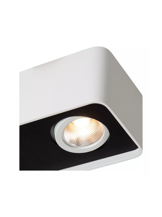 Lucide Lightning Angular LED Spot with 10 Lights in White Color