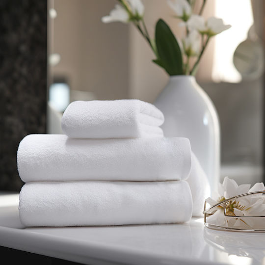 Detexpol Hotel Bathroom Towel 140x70 cm 450gsm White