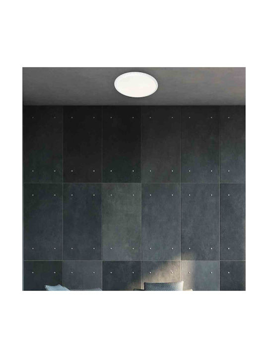 Eko Light Ceiling Mount Light White with Integrated LED and Remote Control