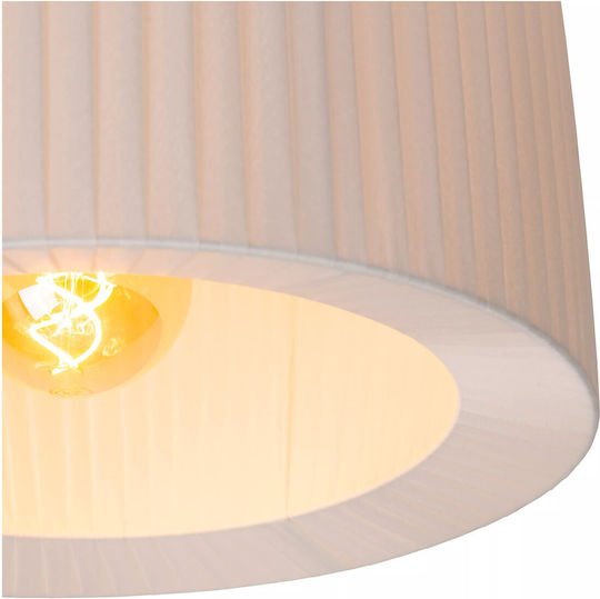 Lucide Lightning Πλαφονιέρα Οροφής Λευκή με Ντουί E27