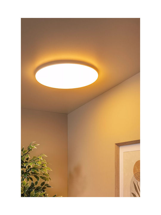 Lucide Lightning Olson Ceiling Mount Light Bathroom with Integrated LED