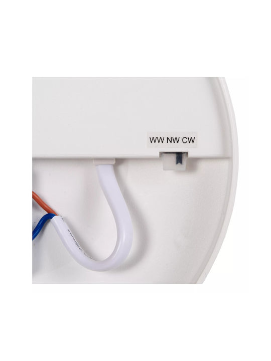 Lucide Lightning Olson Ceiling Mount Light Bathroom with Integrated LED