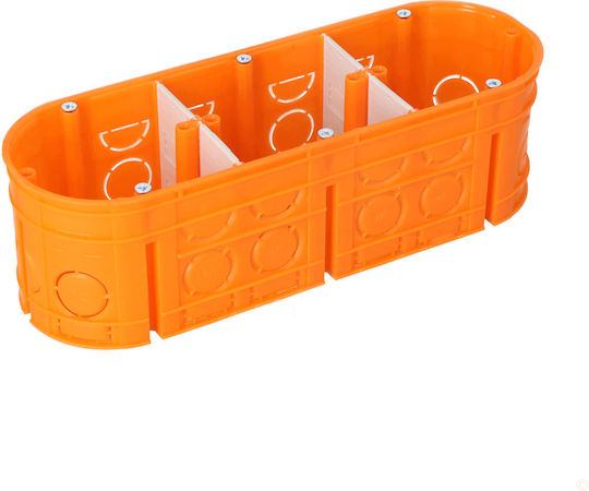 Simet Flush Electrical Box IP20 in Orange Color
