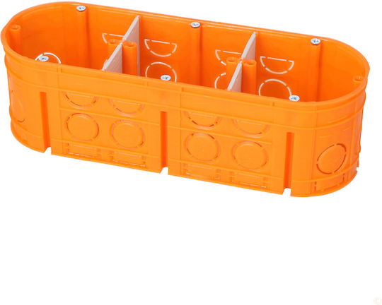 Simet Flush Electrical Box IP20 in Orange Color