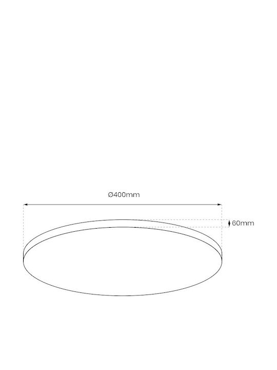 Eko Light Rotund În aer liber Panou LED Putere 33W cu Alb Natural Lumini