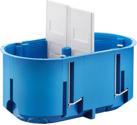Blaue 2x60mm Dose Tiefe 60mm P2x60d