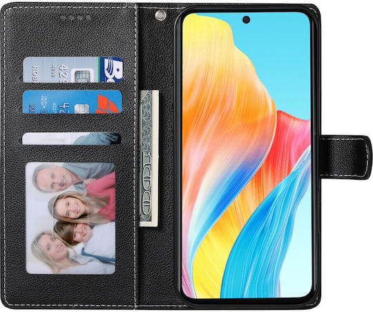 Mad Mask Wallet Leather / Synthetic Leather Black (Realme 14 Pro+)