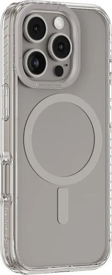 AmazingThing 360 Full Cover Σιλικόνης / Πλαστικό Γκρι (iPhone 16 Pro Max)