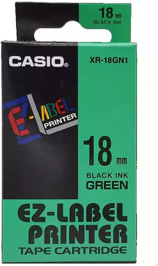Casio Label Maker Tape in Green Color 1pcs