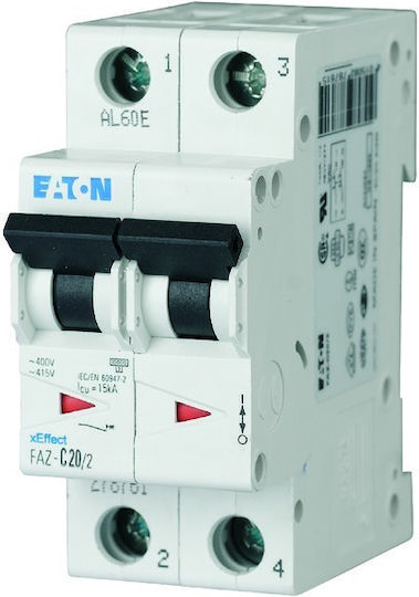 Eaton Automatic Circuit Breaker 16A Double-pole AC
