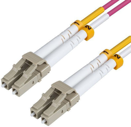 Microconnect Cablu de fibră optică LC/UPC-LC/UPC 2m Roz 1buc