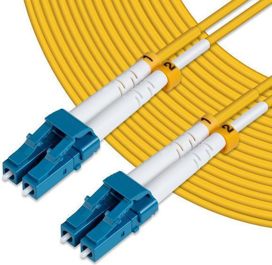 Microconnect Καλώδιο Οπτικής Ίνας LC/UPC-LC/UPC 15m Κίτρινο
