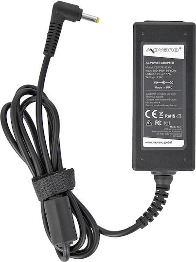 Movano 19V 2.37A 4.0x1.7 45W Laptop Charger Toshiba