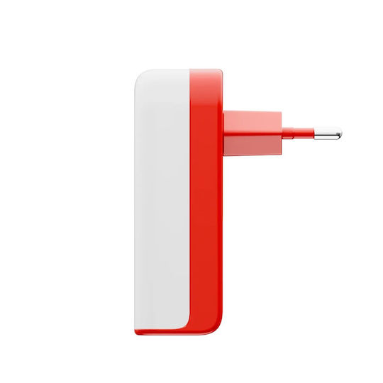 Twelve South Φορτιστής Χωρίς Καλώδιο GaN με 2 Θύρες USB-C 50W Power Delivery Λευκός (PlugBug)