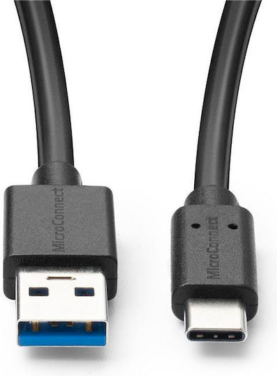Microconnect USB 3.0 Cable USB-C male - USB-A Black 0.25m (USB3.2CA0.25)