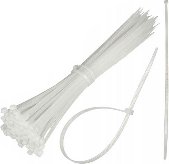 Brățară din plastic alb 2,5x120/100 buc