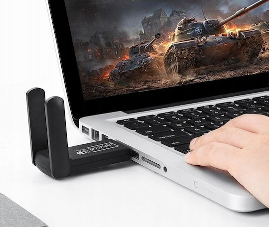 Zenwire Αντάπτορας Δικτύου USB με Ασύρματη Σύνδεση Wi-Fi 1300Mbps
