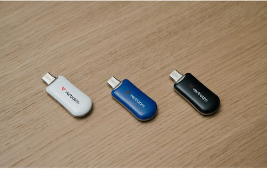 Verbatim 256GB USB 2.0 Stick με σύνδεση USB-C Μπλε