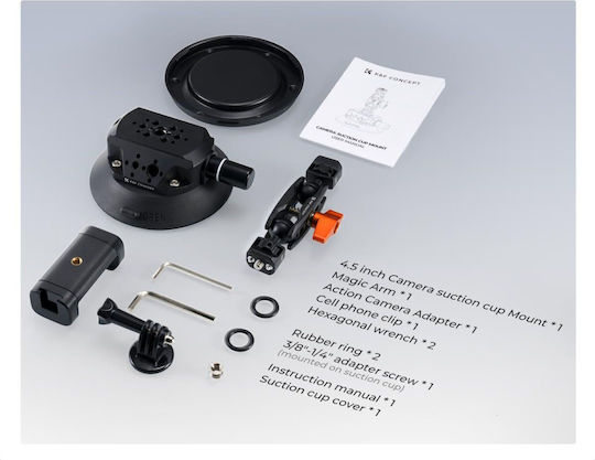 K&F Concept MS45 Suction Cup Ballhead Magic Arm KF31.100