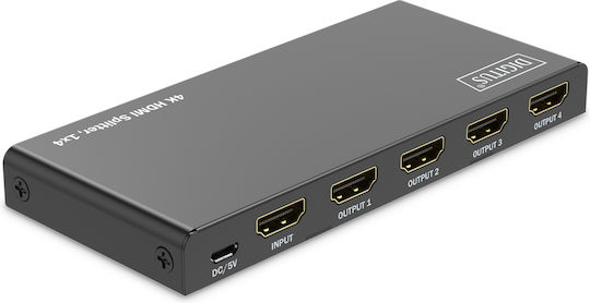 Digitus Hdmi Splitter 1 Input & 4 Output Ds-55337