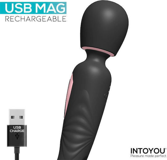 IntoYou Vibrating Wand Δονητής Μασάζ Μαύρος