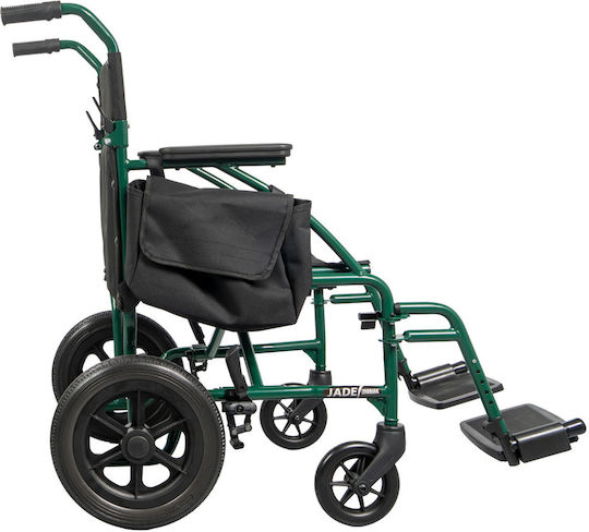 Mobiak Jade Αναπηρικό Αμαξίδιο 12" Πτυσσόμενο Απλού Τύπου 65.5cm 0815007 Πράσινο