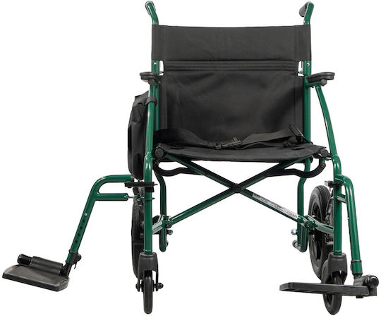 Mobiak Jade Αναπηρικό Αμαξίδιο 12" Πτυσσόμενο Απλού Τύπου 65.5cm 0815007 Πράσινο