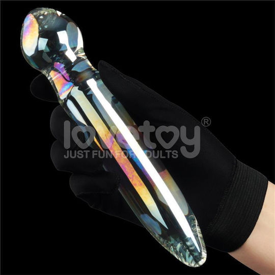 Lovetoy Glow Γυάλινο Dildo 18.4cm