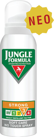 Jungle Formula Strong Soft Care No Touch Άοσμο Εντομοαπωθητικό Spray με Ισχυρή Δράση Κατάλληλο για Παιδιά 125ml