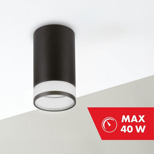 Maclean Energy Spot with Socket GU10 in Black Color