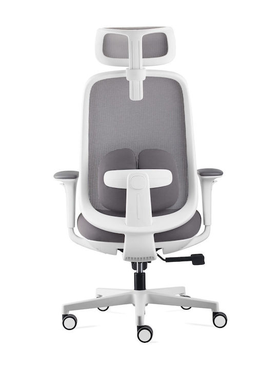 ErgoAction Spark White Καρέκλα Γραφείου με Μπράτσα White