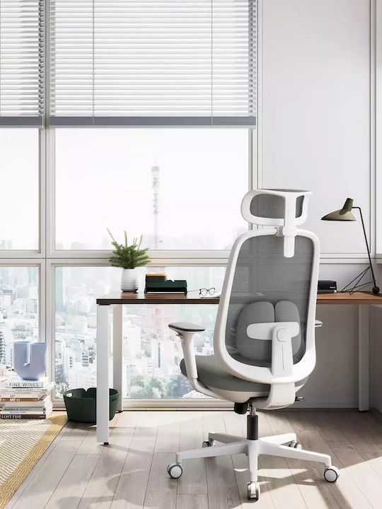 ErgoAction Spark White Καρέκλα Γραφείου με Μπράτσα White