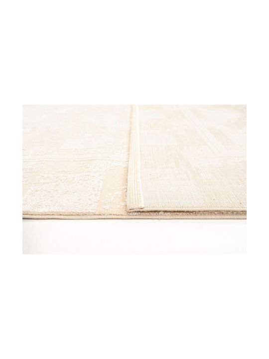 Ezzo Carlota E700c1w Teppich Kamin Rechteckig Synthetisch,Polyester/Cotton/Leather Cream